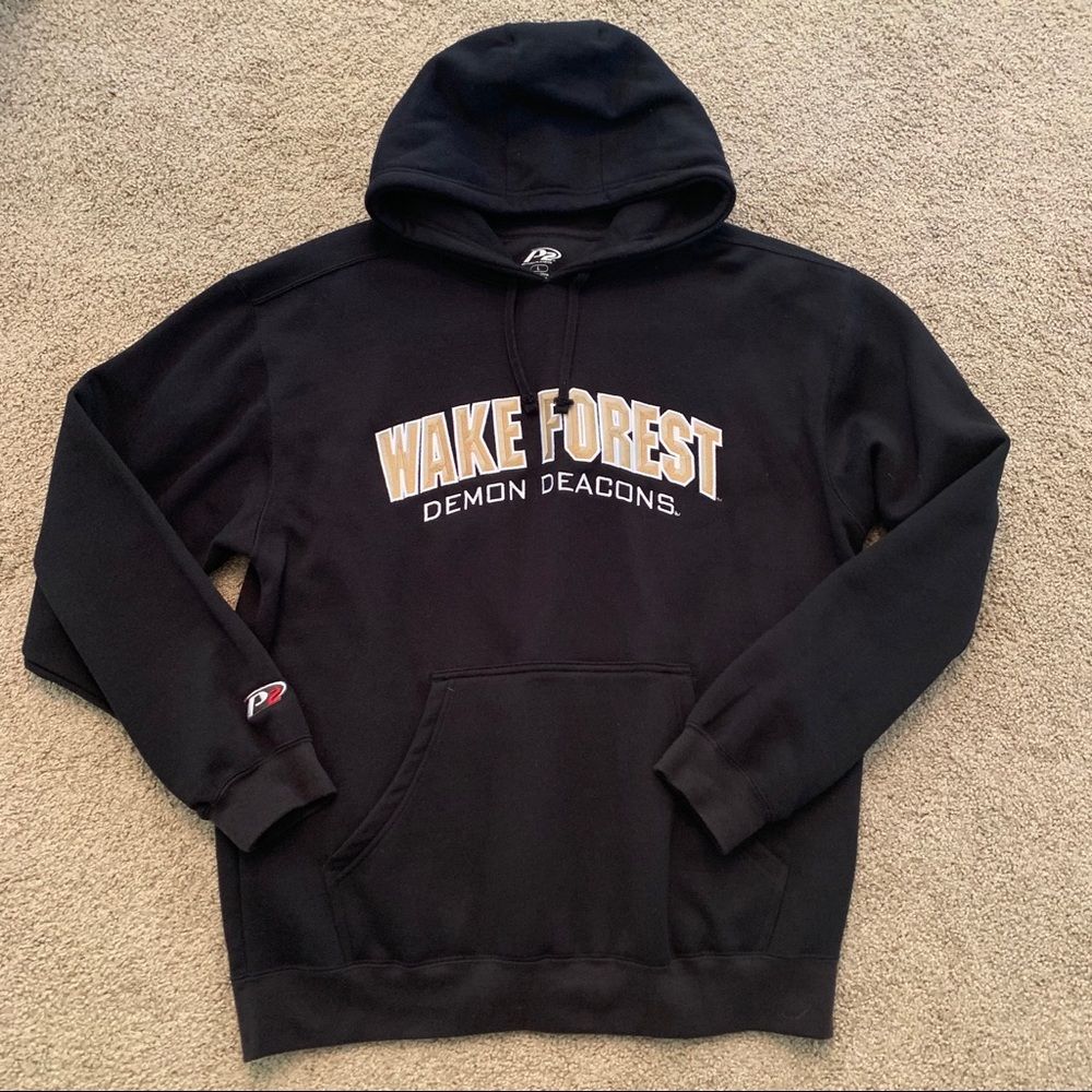 Wake Forest University College Hoodie sweatshirt L